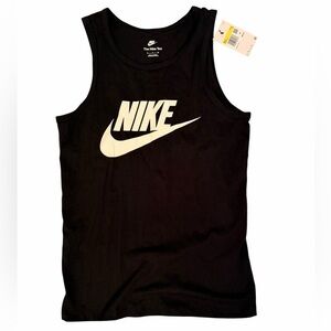 NIKE Men's Sportswear Icon Futura Tank Top THE NIKE TEE TANK LOGO 100% Cotton
